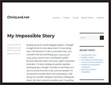 Tablet Screenshot of chrislord.net
